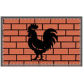 Rooster Silhouette Doormat
