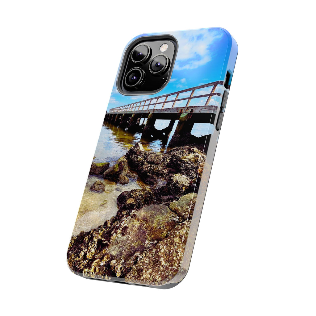Coastal Pier & Oyster Rocks Phone Case