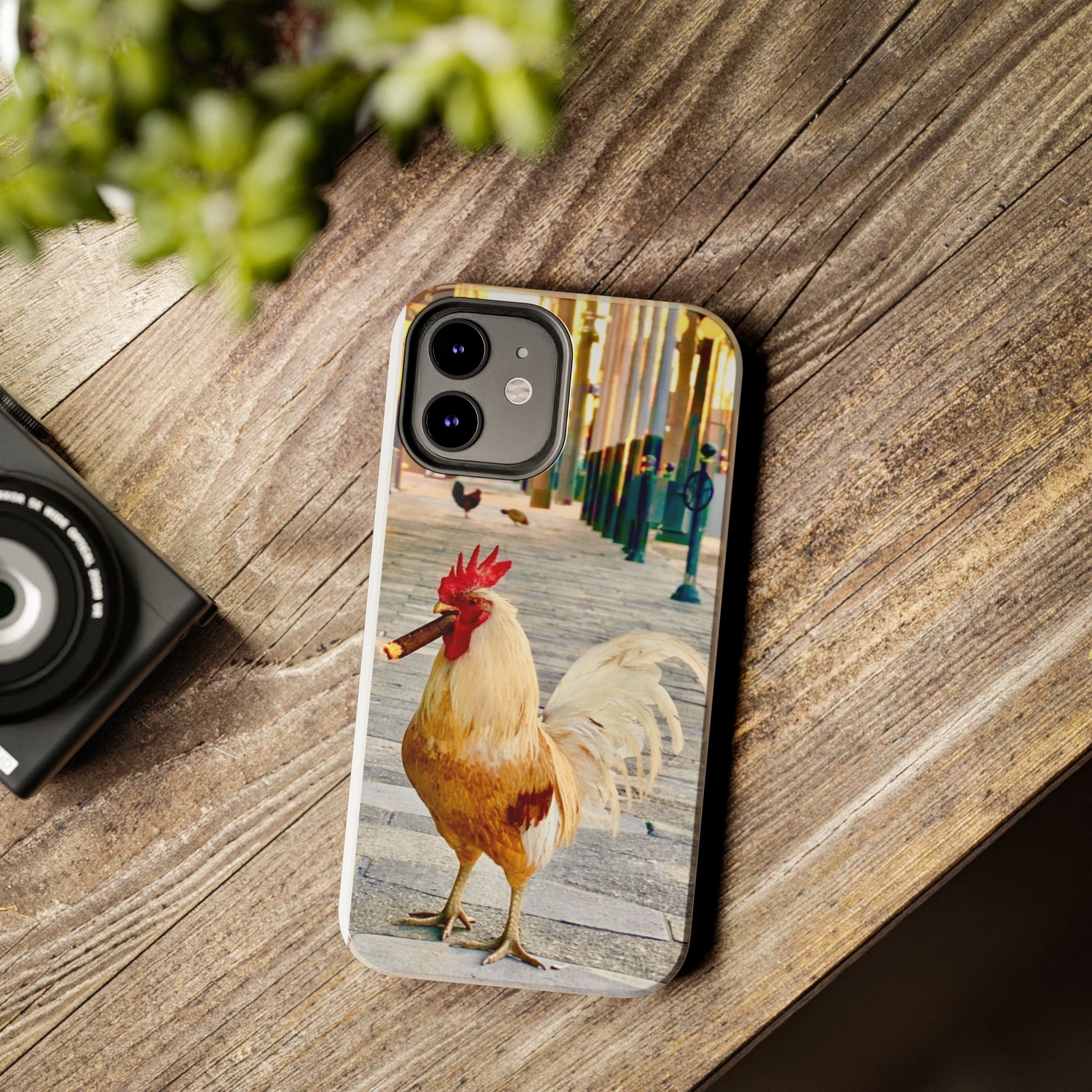 7th St Smoking Rooster Phone Case