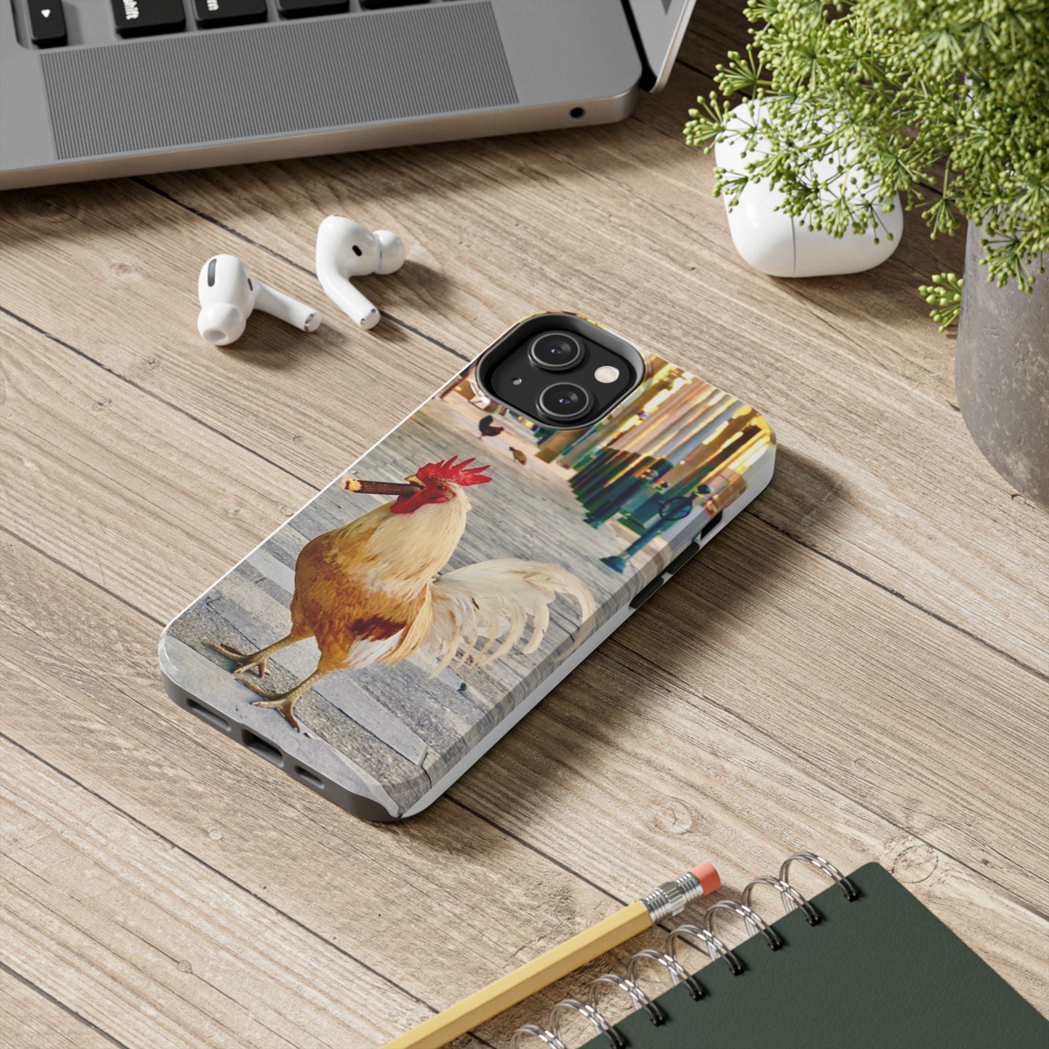 7th St Smoking Rooster Phone Case