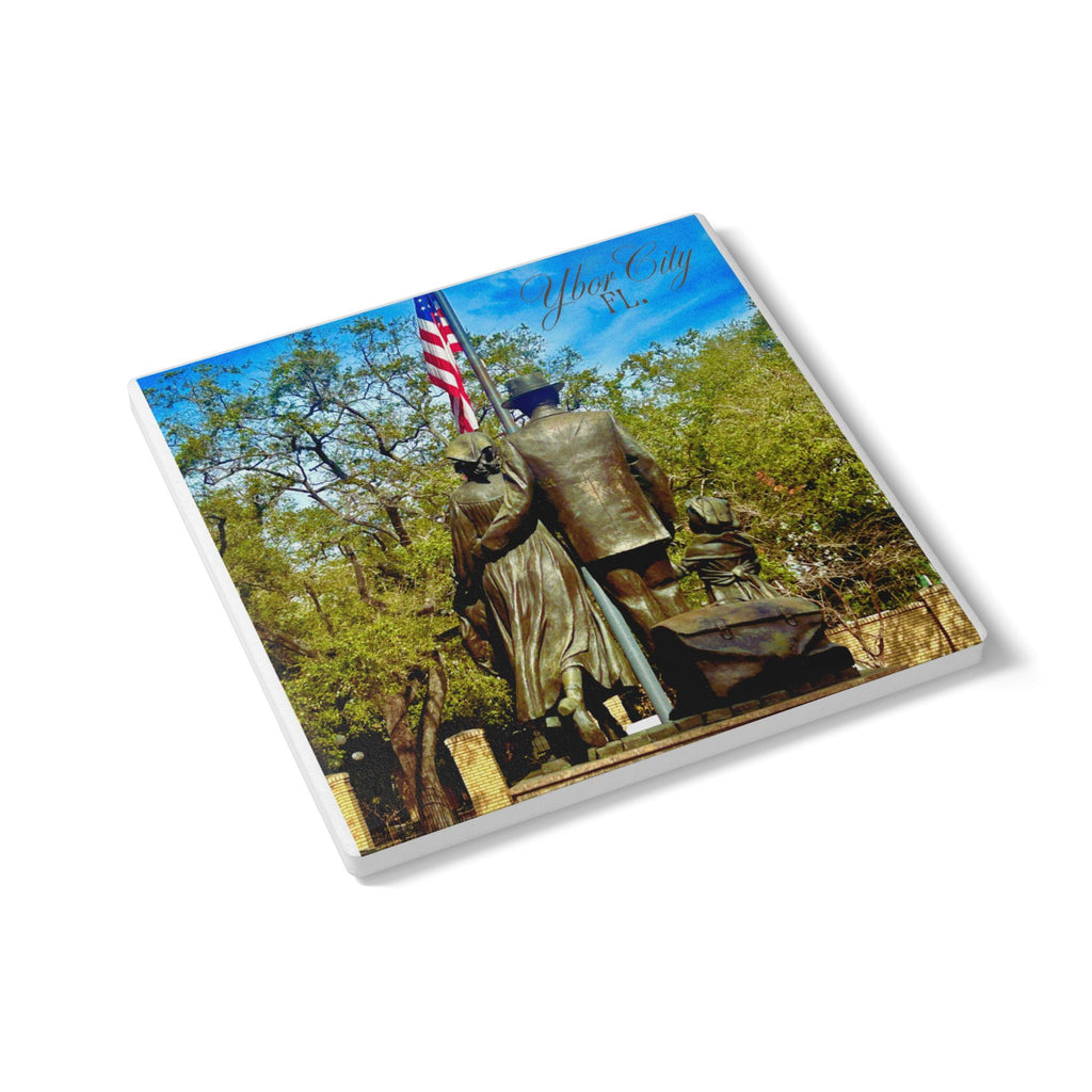Ybor City Immigrant Statue Coaster