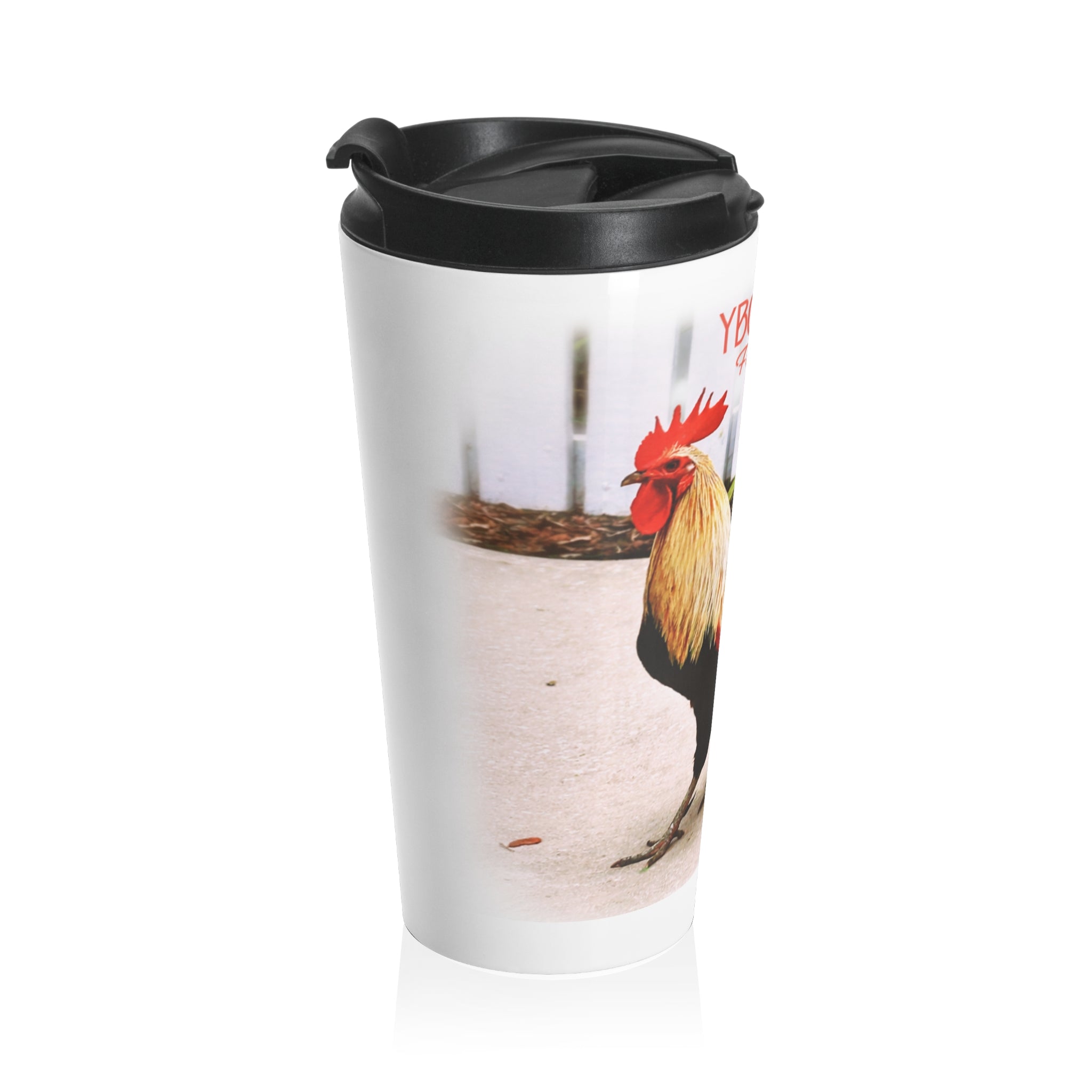Ybor City White Fence Rooster Tumbler