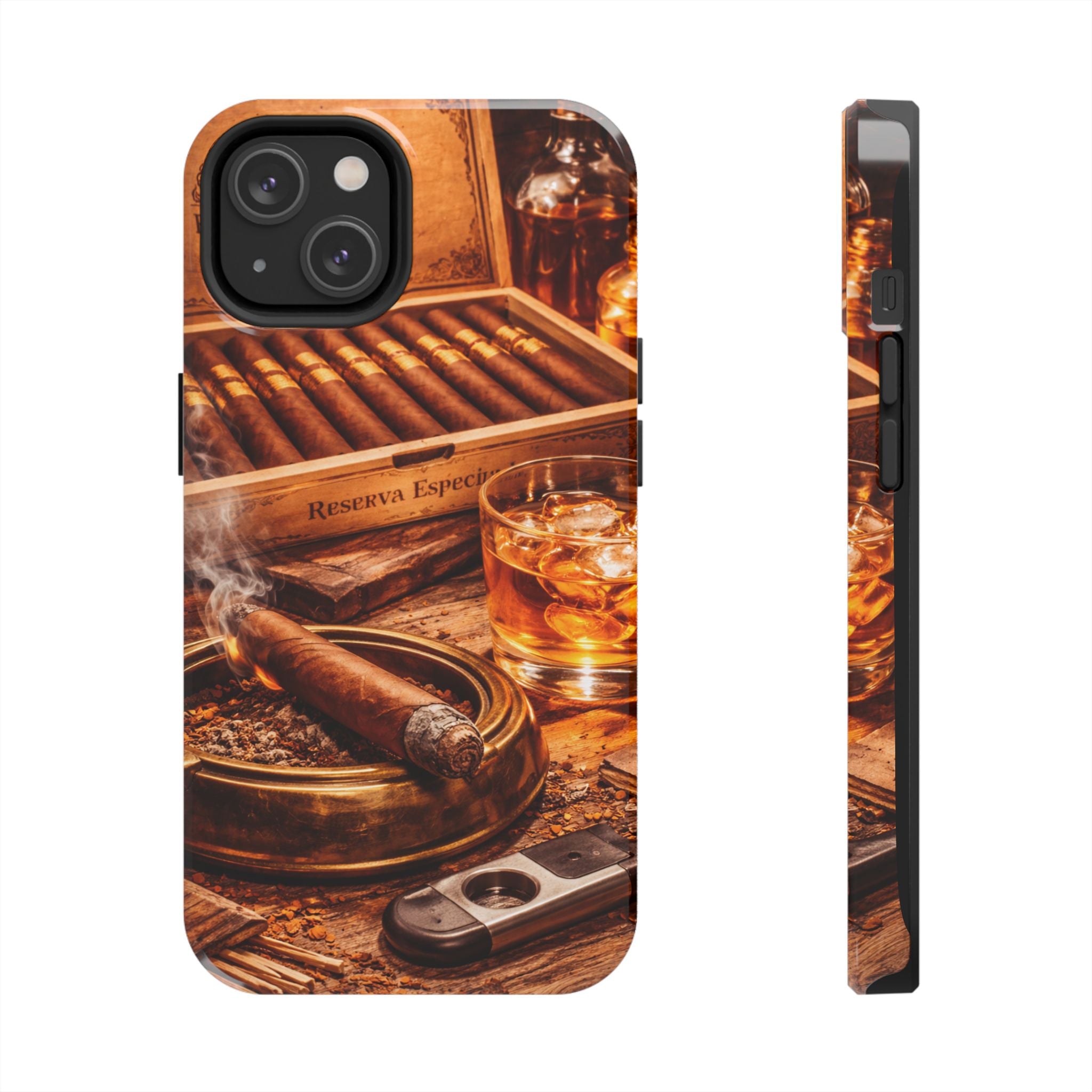 Cigar & Whiskey Phone Case