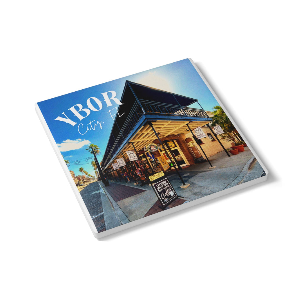 “Historic Ybor Corner” Ceramic Coaster