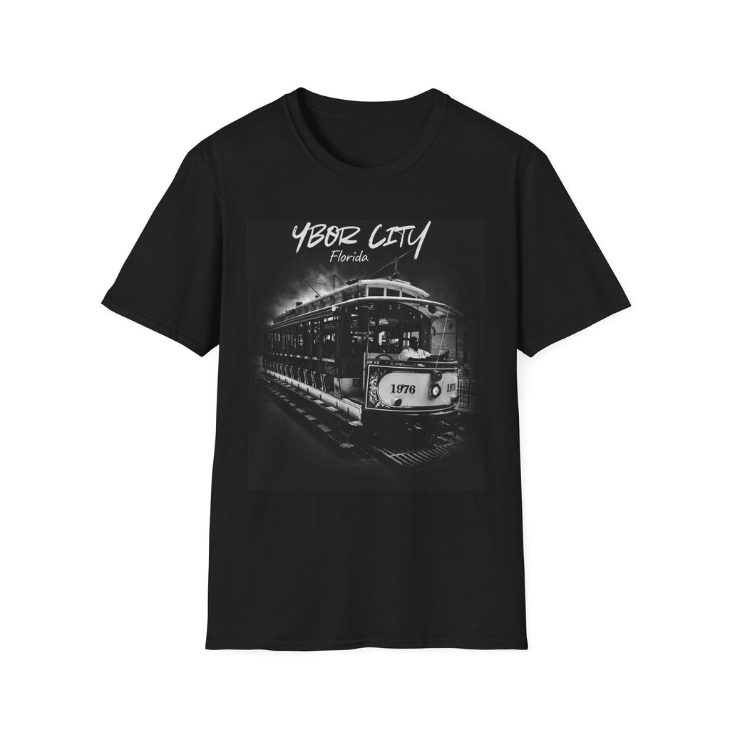 B/W Ybor City Trolley T-Shirt