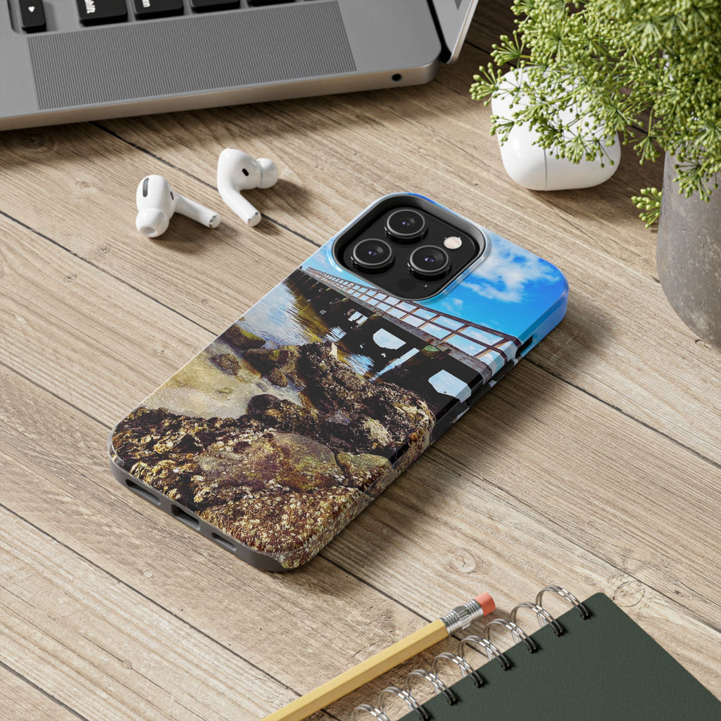 Coastal Pier & Oyster Rocks Phone Case