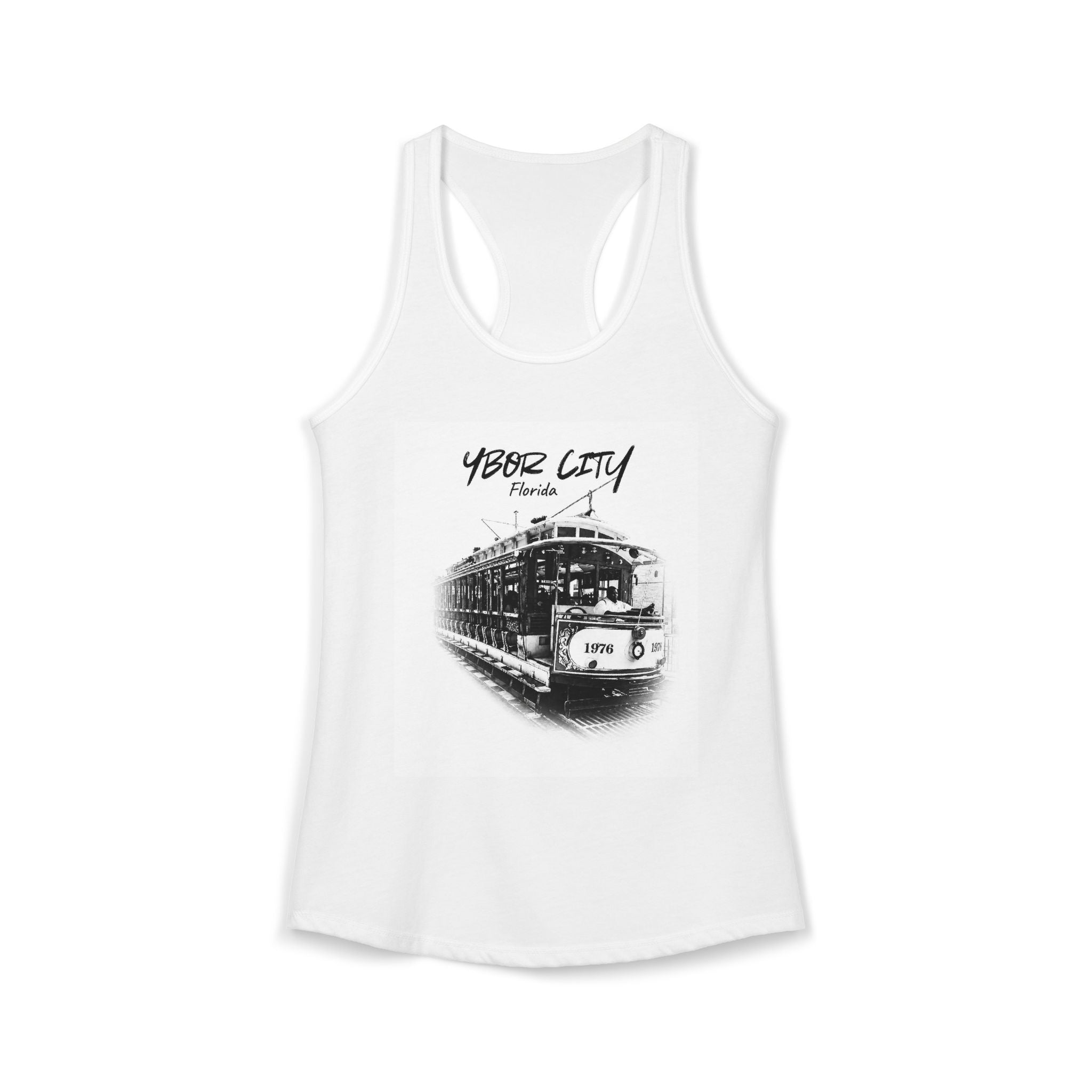 Ybor City Vintage Trolley Woman's Tank T-Shirt