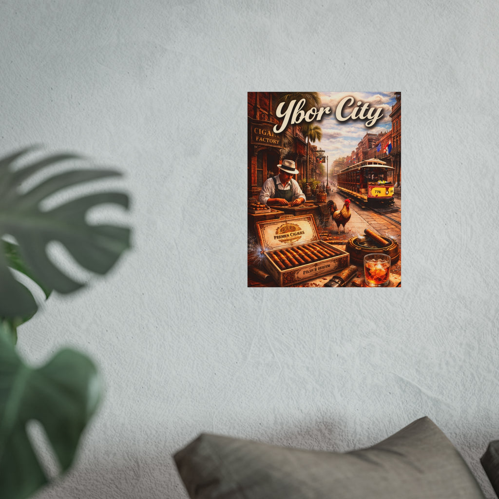 Ybor City Vintage Cigar Scene Wall Art