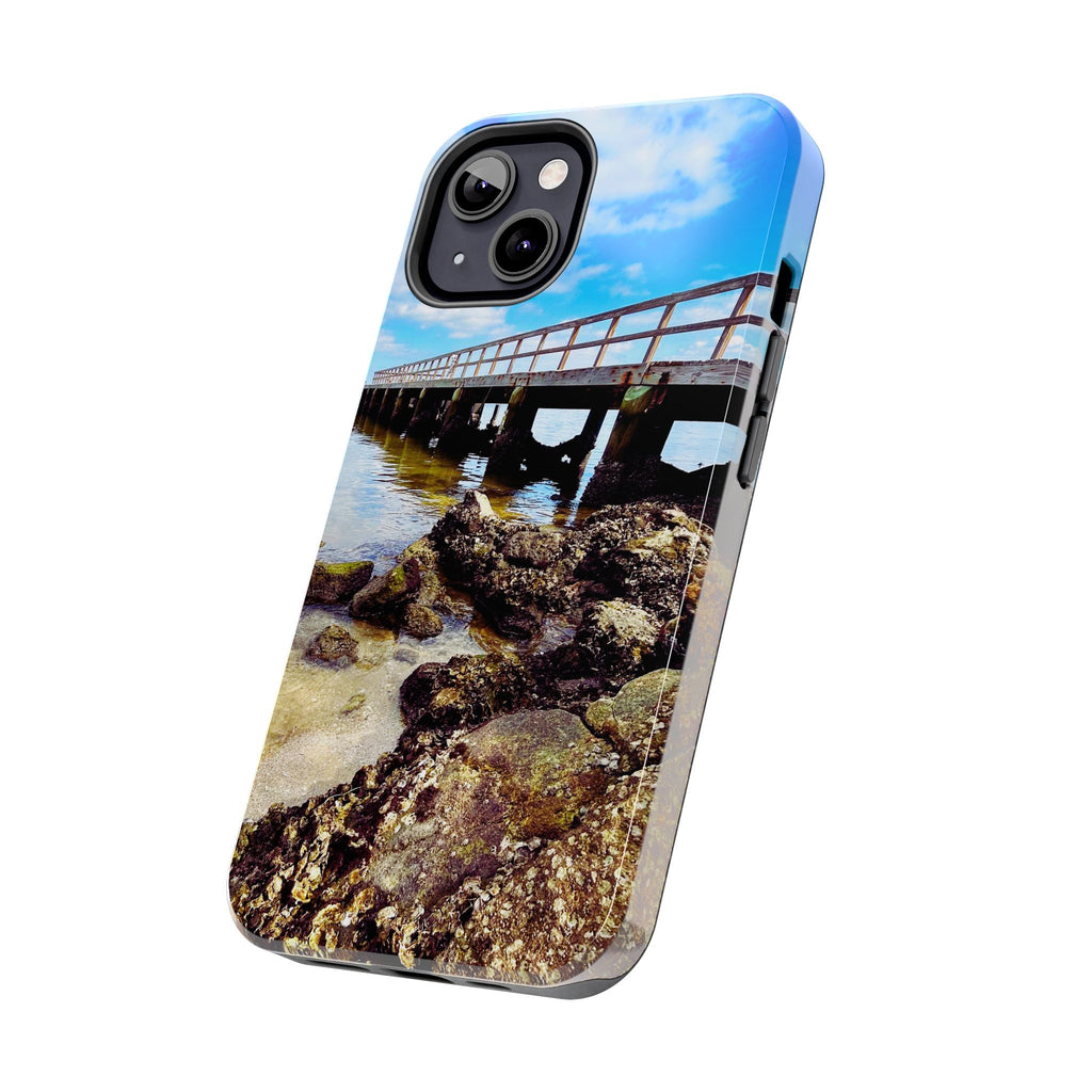 Coastal Pier & Oyster Rocks Phone Case