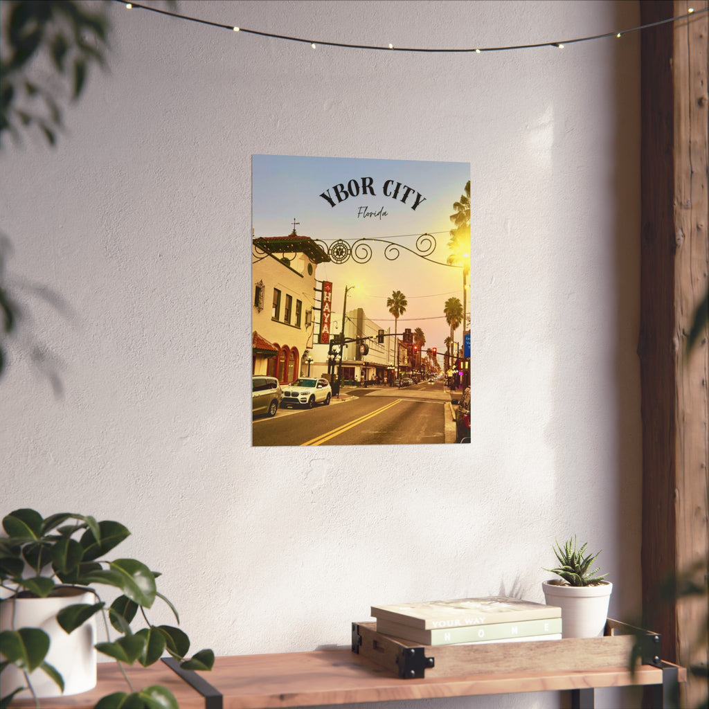 Ybor City 7th St. Sunset Wall Art