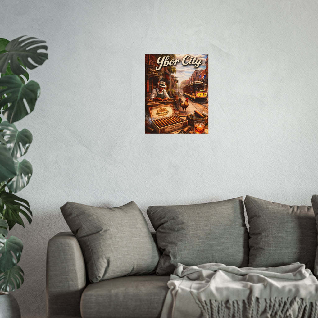 Ybor City Vintage Cigar Scene Wall Art