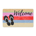 Beach Flip Flops Welcome Doormat