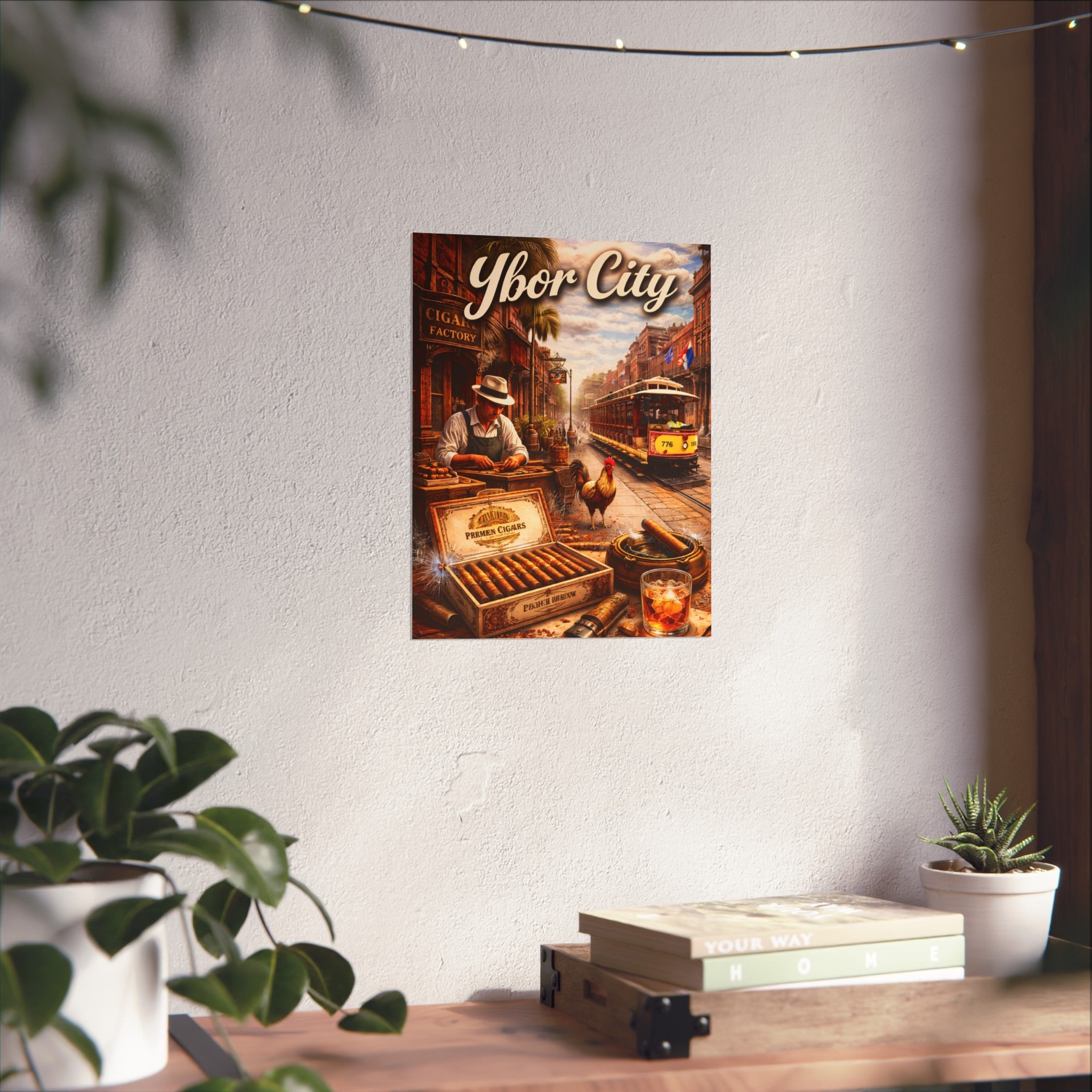 Ybor City Vintage Cigar Scene Wall Art