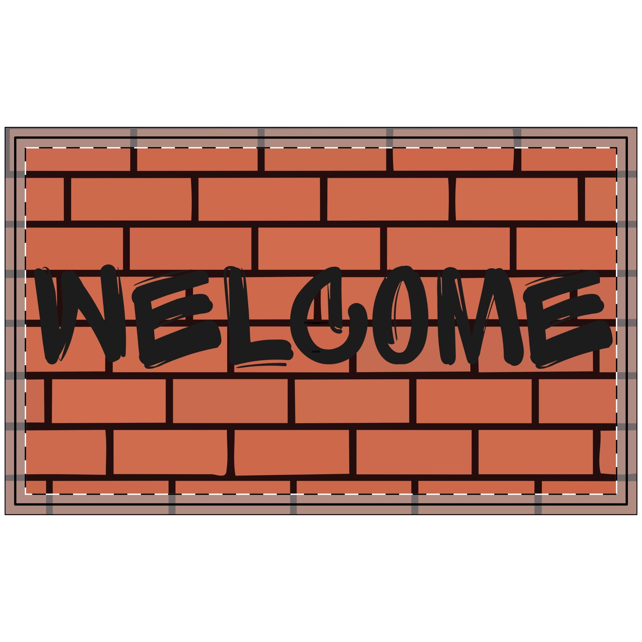 Welcome Brick Doormat