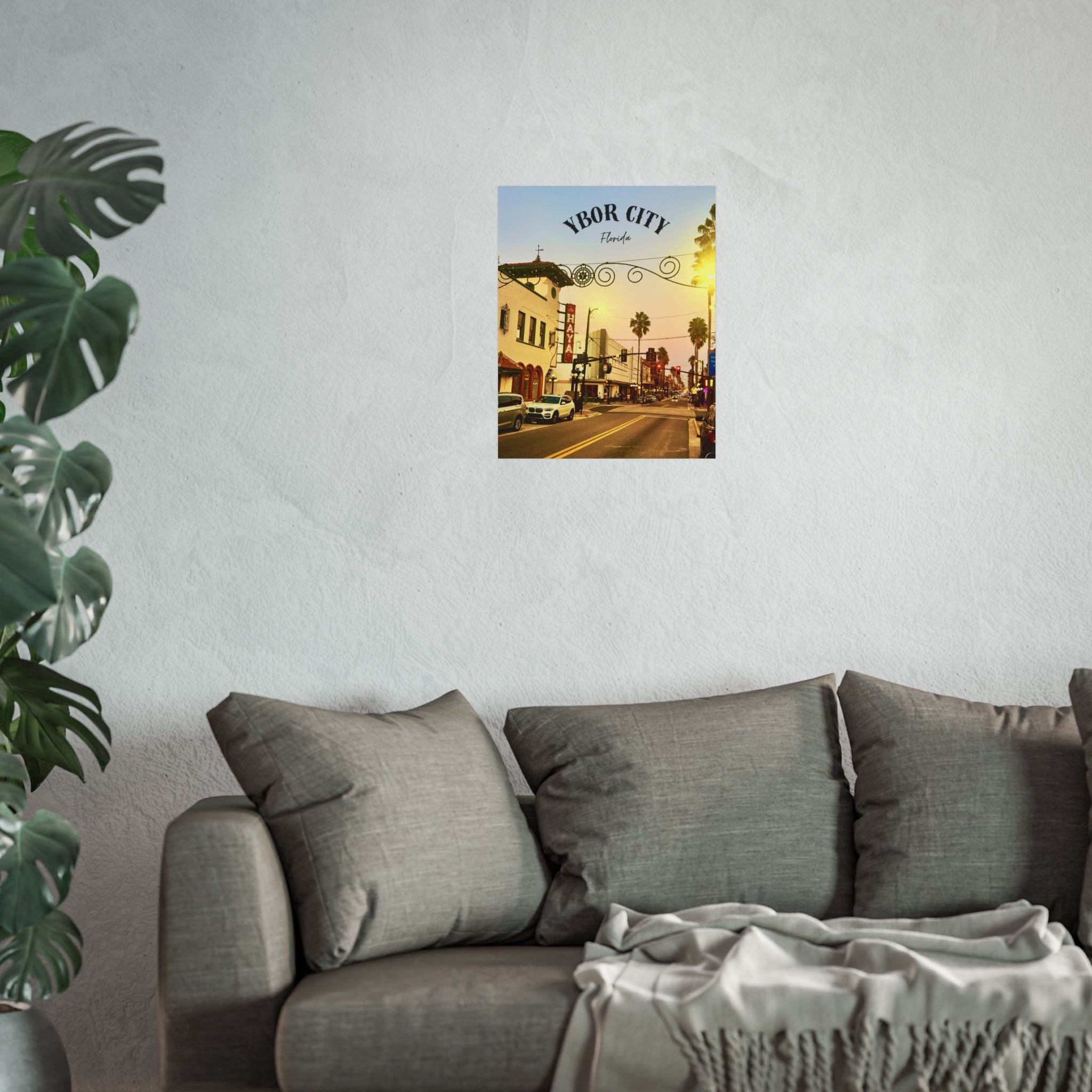 Ybor City 7th St. Sunset Wall Art