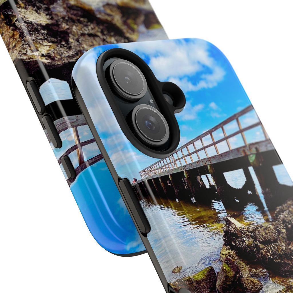 Coastal Pier & Oyster Rocks Phone Case