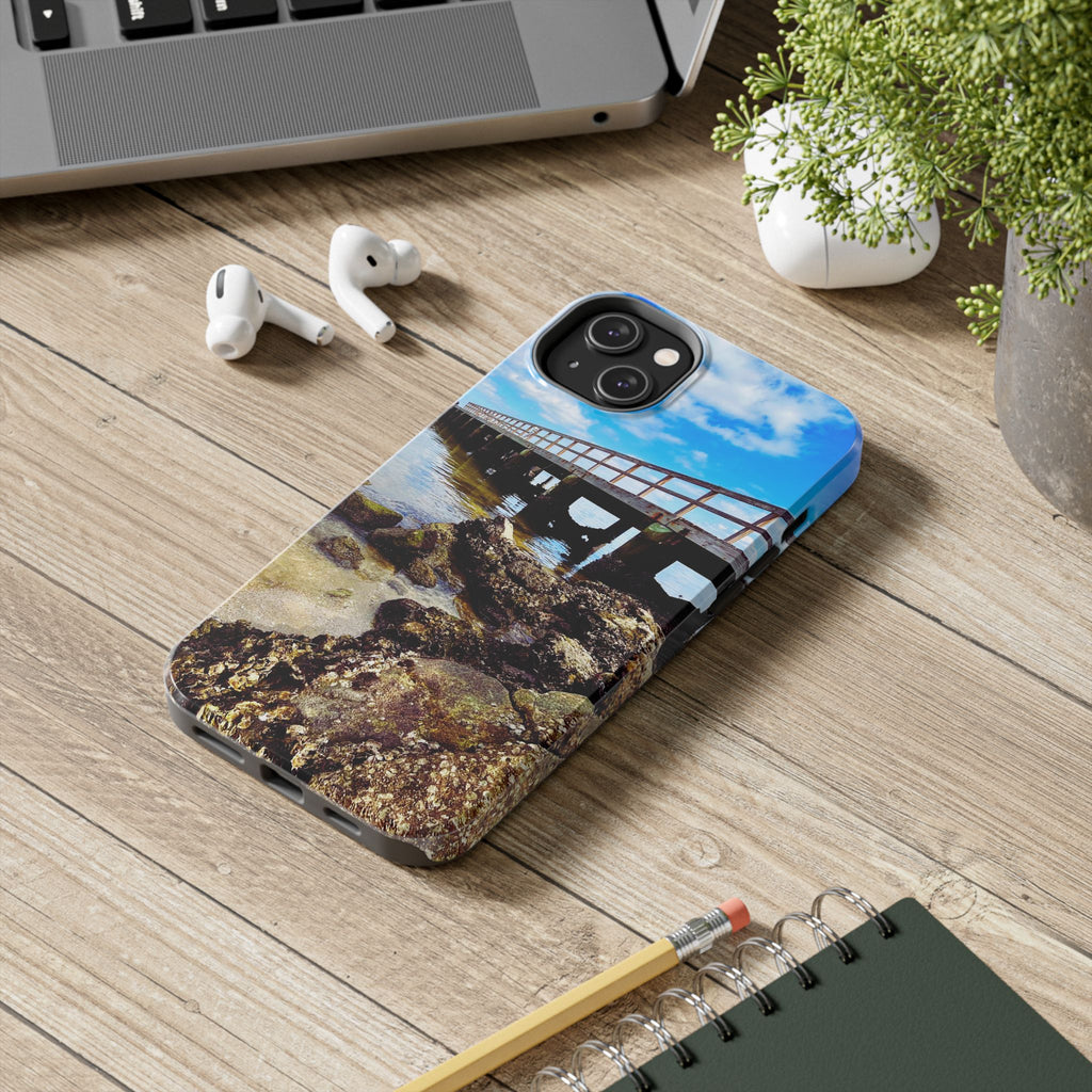 Coastal Pier & Oyster Rocks Phone Case