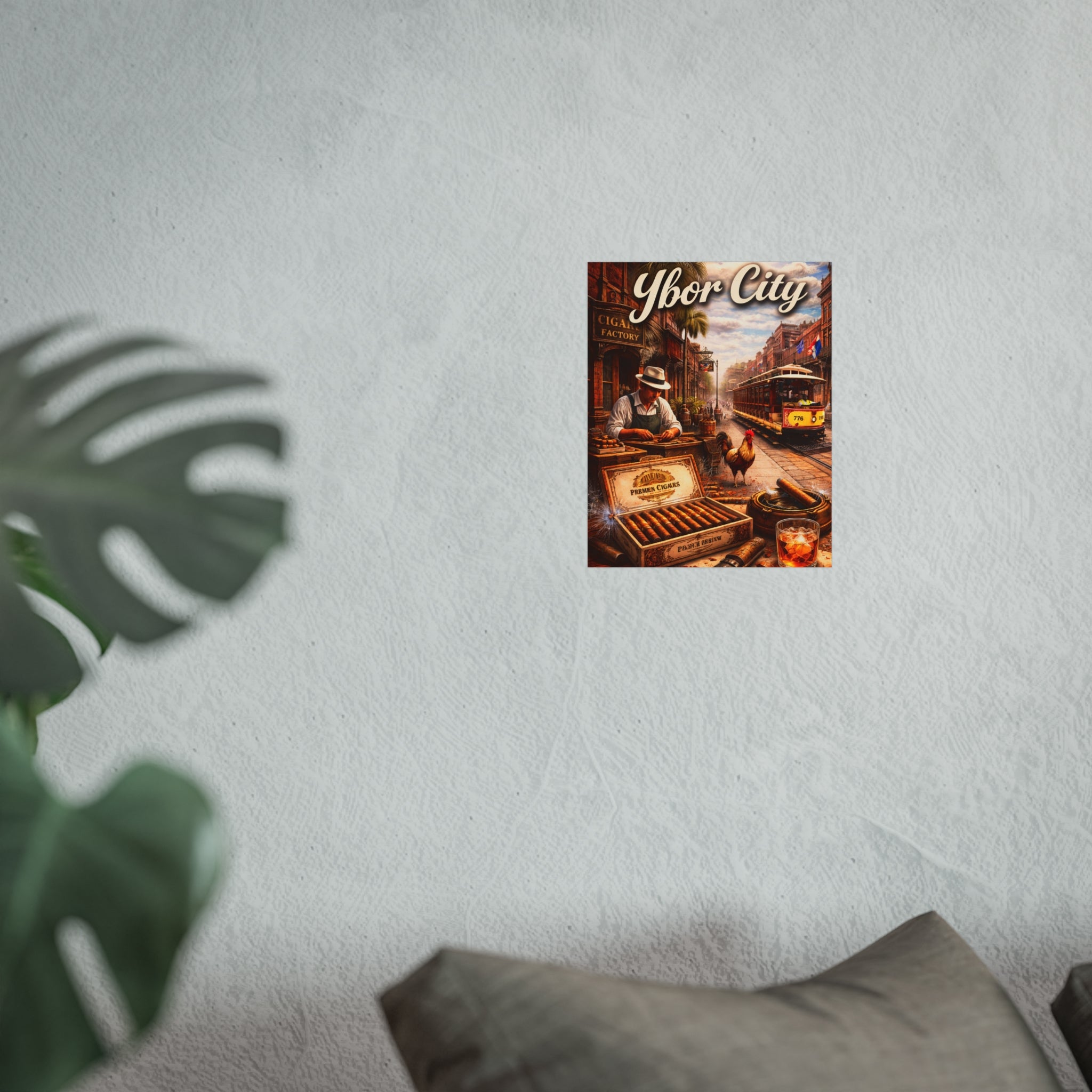 Ybor City Vintage Cigar Scene Wall Art