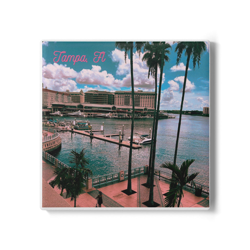 Tampa Bay Waterfront Ceramic Coaster