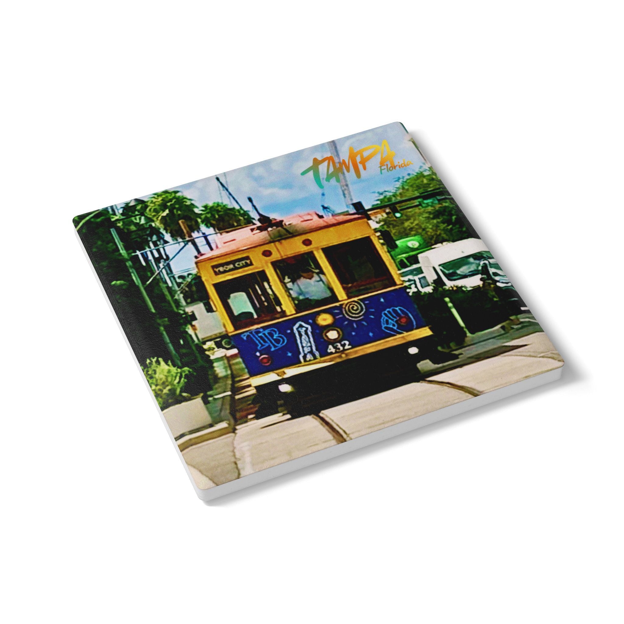 Tampa/Ybor Streetcar” Ceramic Coaster