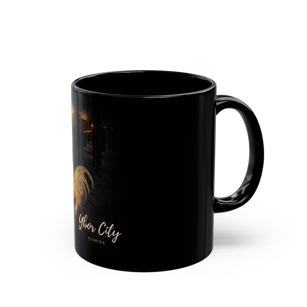Rooster City Black Mug