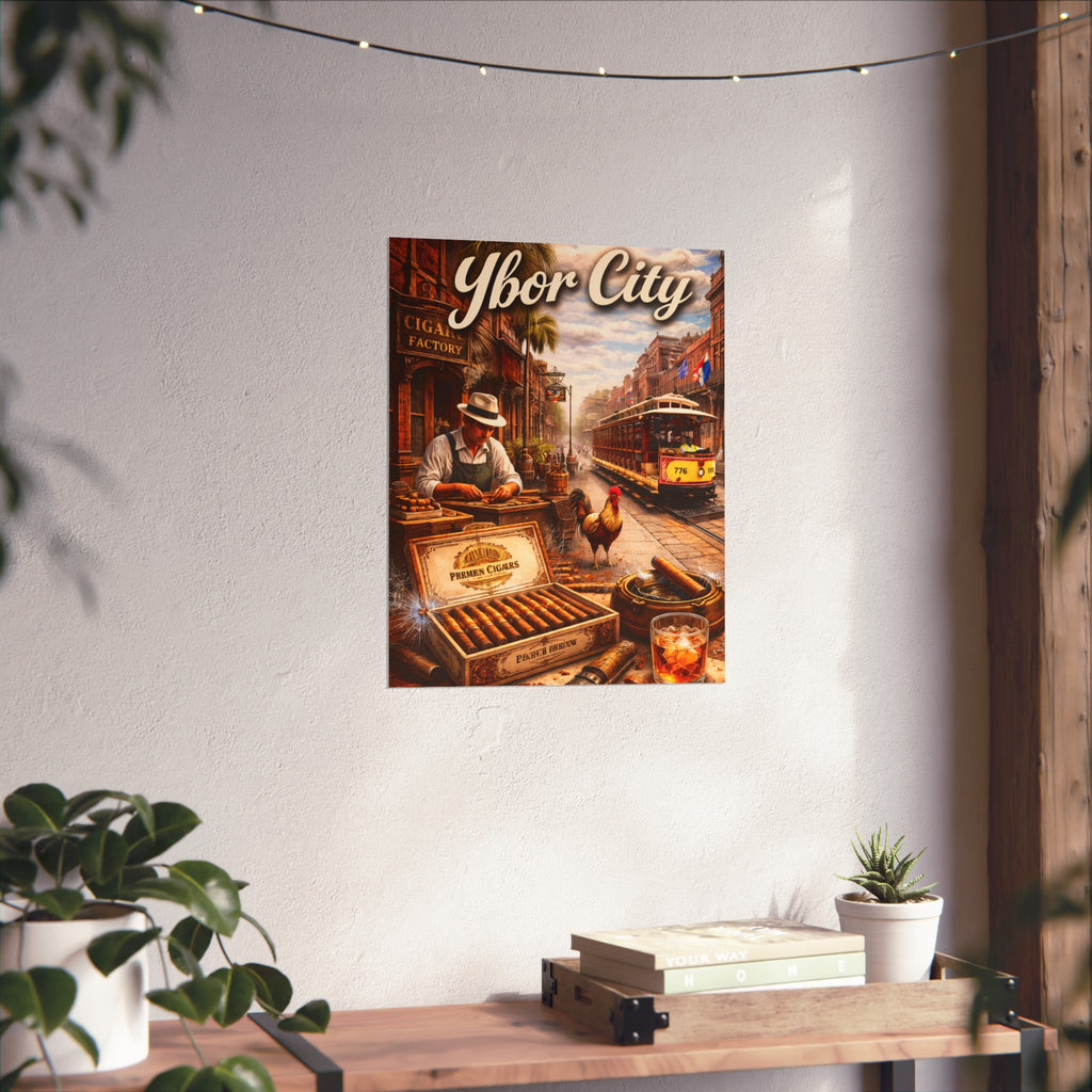 Ybor City Vintage Cigar Scene Wall Art