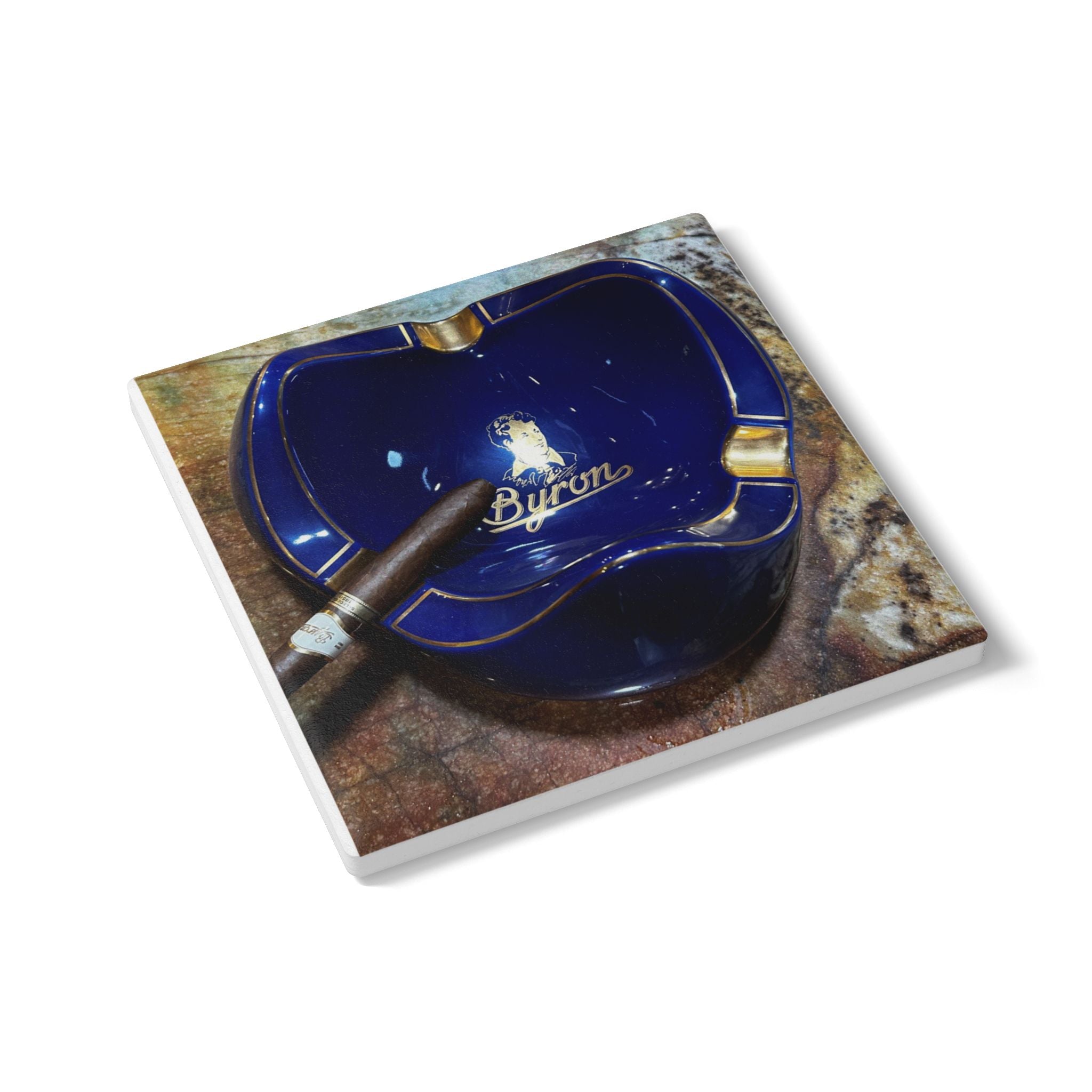 Byron Cigar Ceramic Coaster