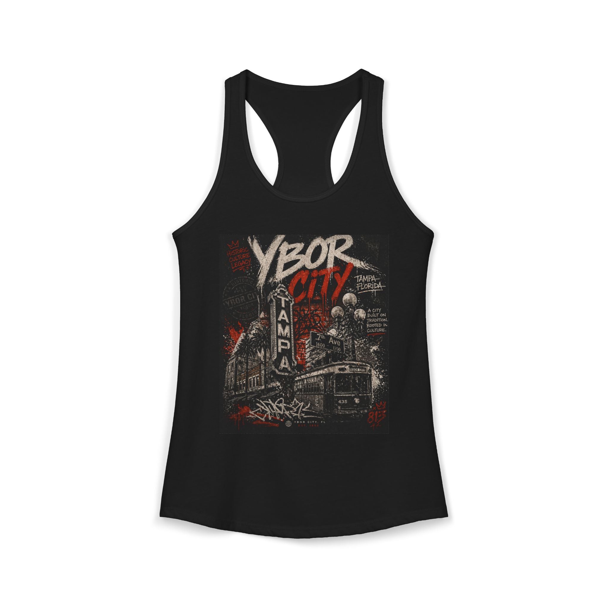 Ybor City Graffiti Style Woman's Tank T-Shirt