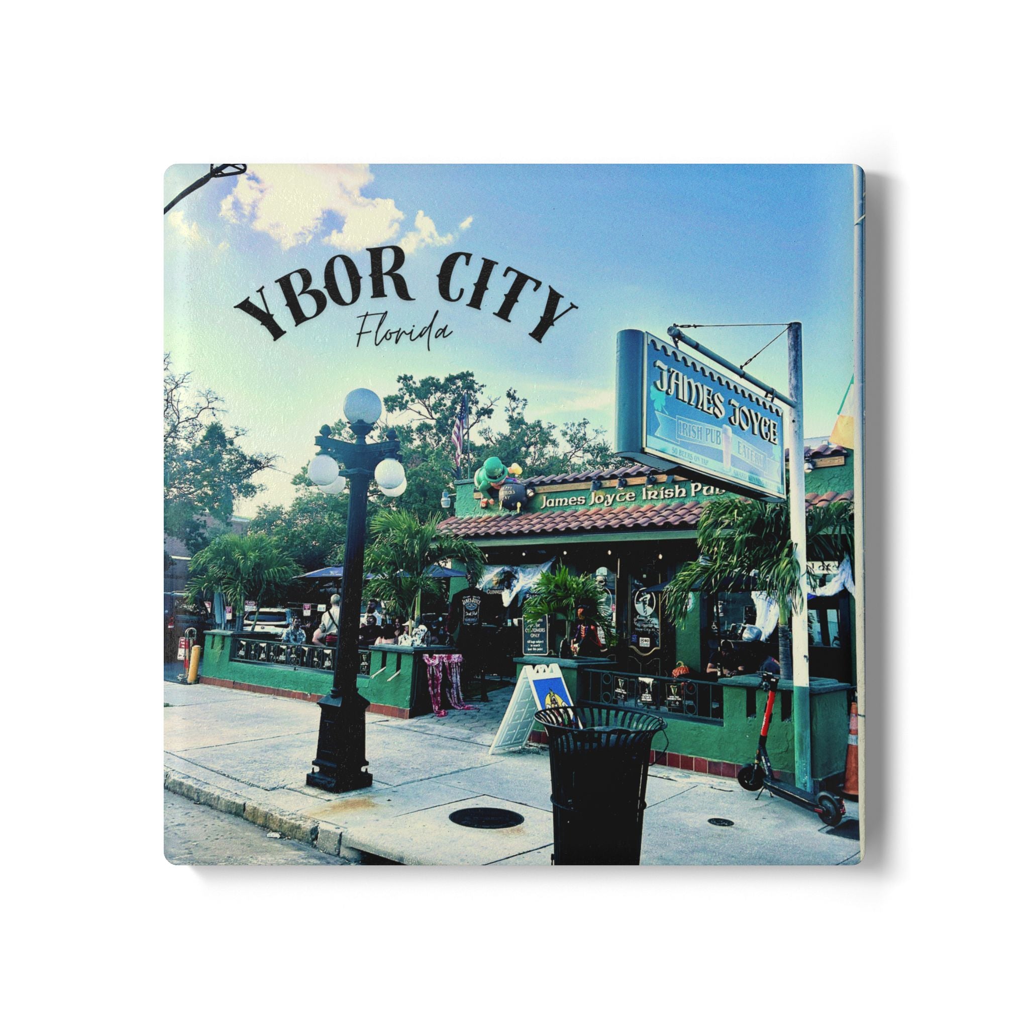 James Joyce Irish Pub, Ybor City Ceramic Coaster