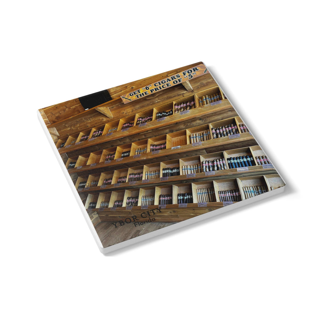 Cigar Shelves Ceramic Coaster