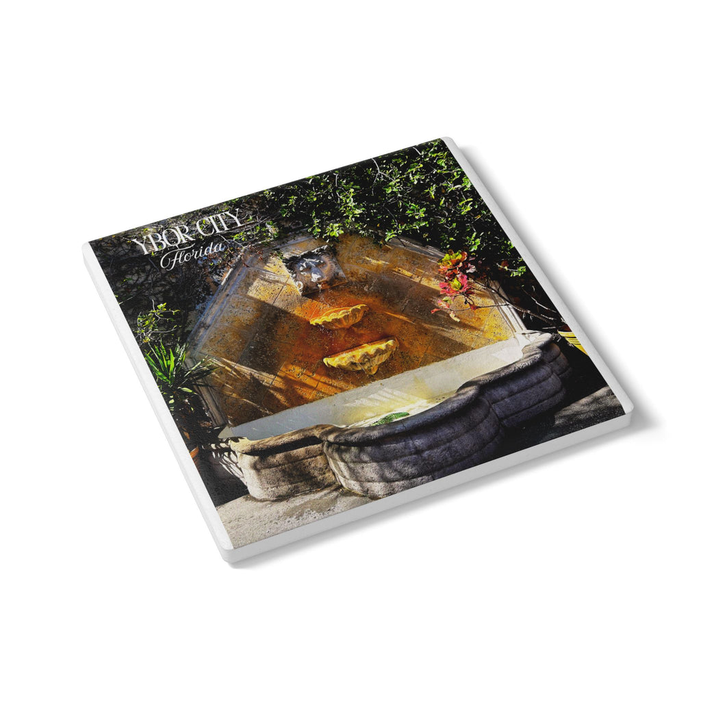 Artistic Fountain Ceramic Coaster