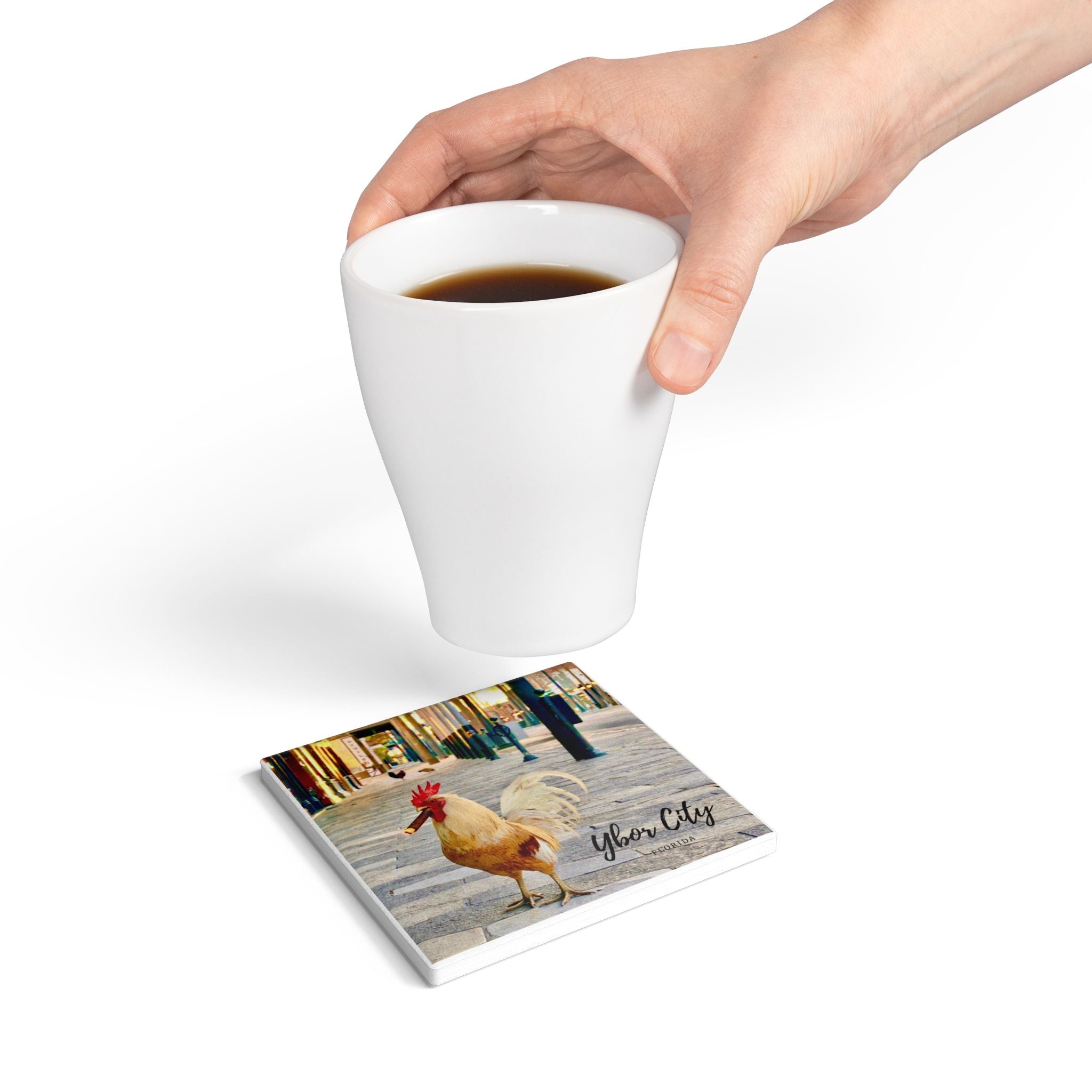 Ybor City Cigar Rooster Coaster