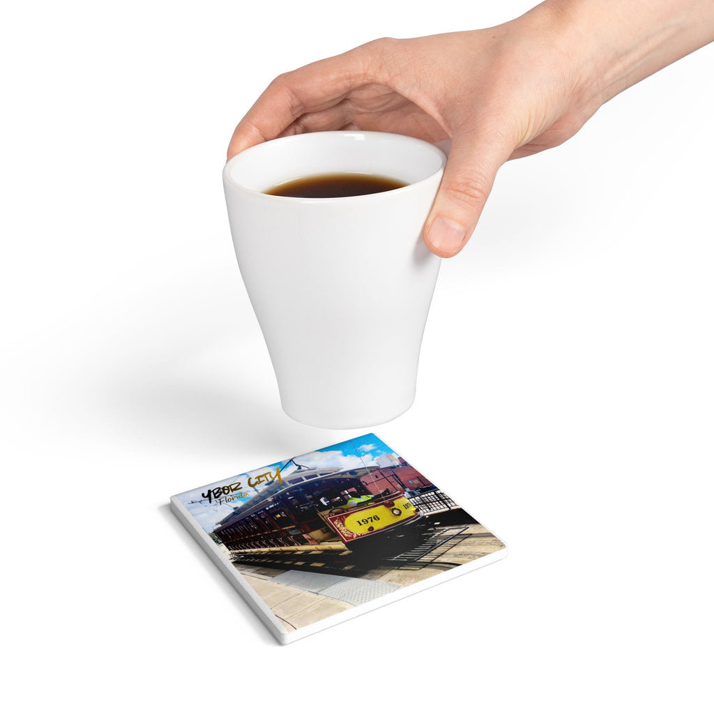 “Tampa Streetcar” Ceramic Coaster
