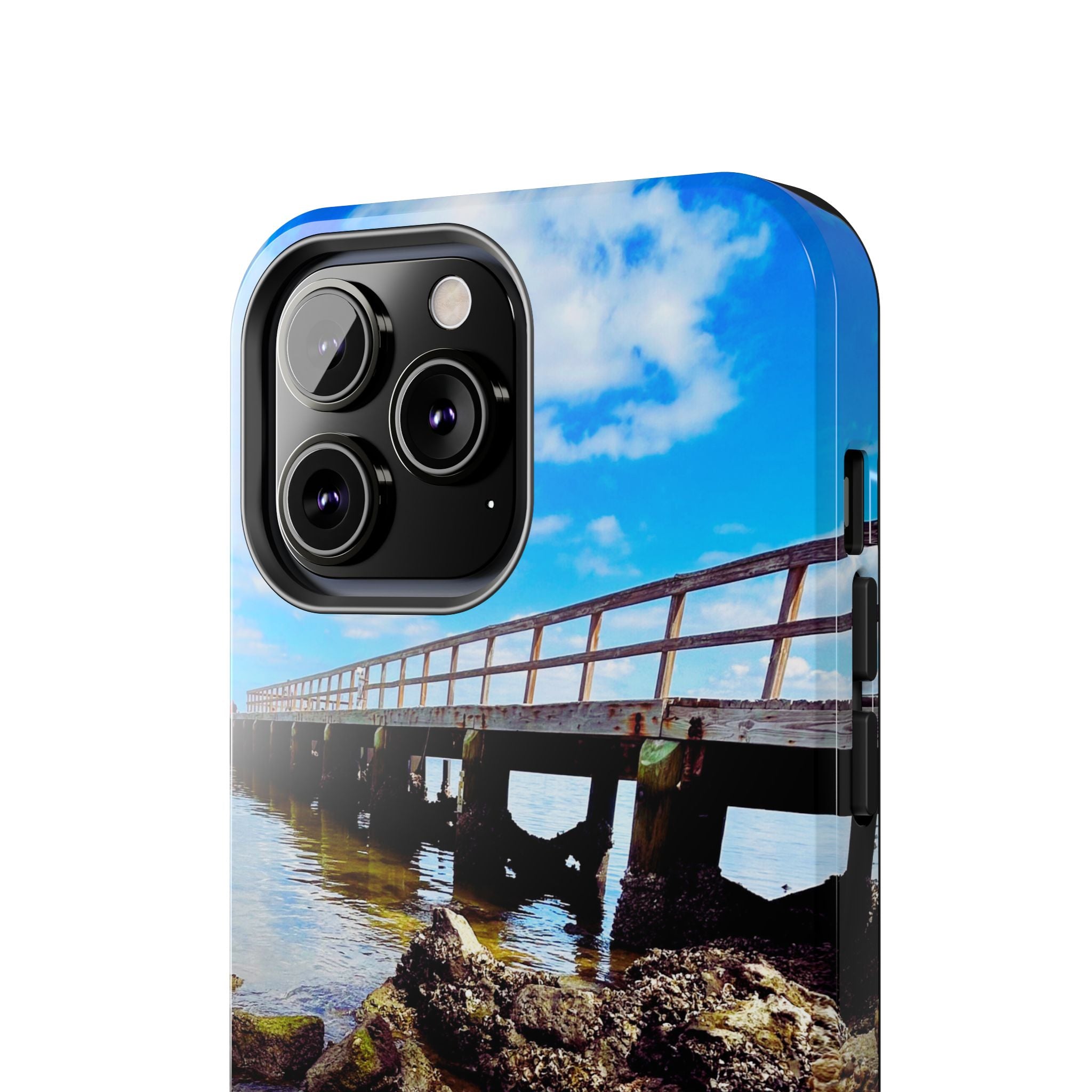 Coastal Pier & Oyster Rocks Phone Case