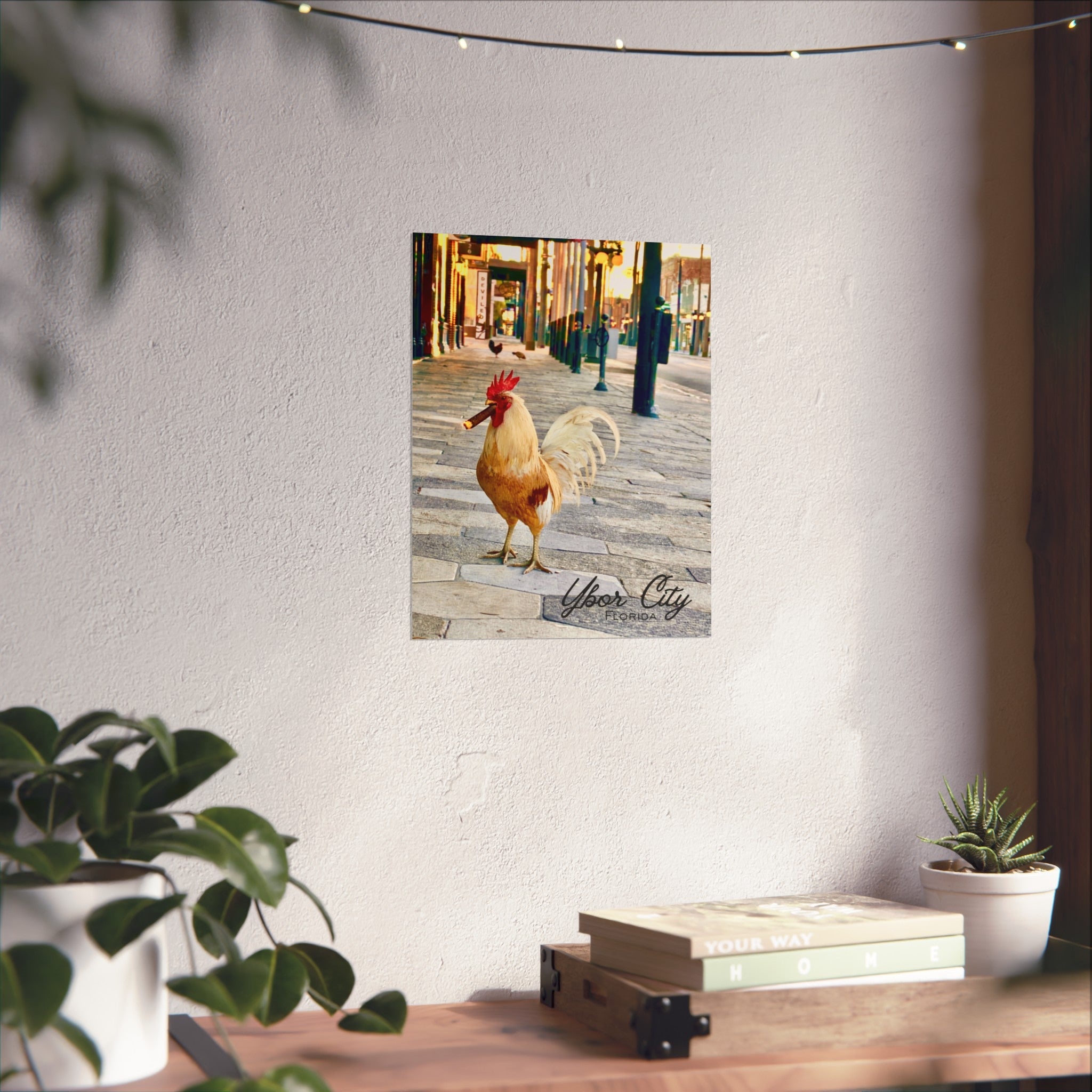 Ybor City Rooster on 7th with Cigar Wall Art